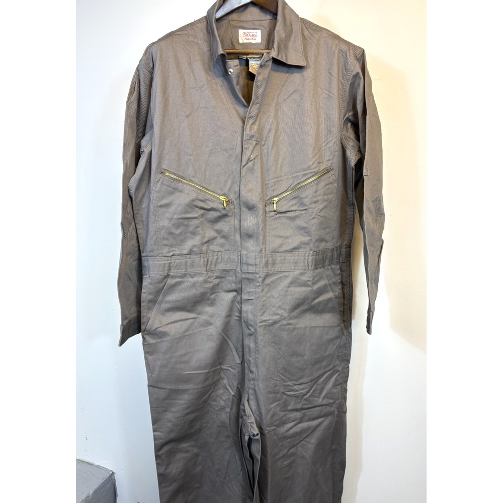 Walls Master Made Mens 46 Tall Grey Coveralls Utility Workwear Jumpsuit NWOT